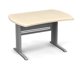 Стол симметричный на металлокаркасе 1200 Берлин Береза Майнау/Серый ССМ 120.85 - Фото предпросмотра