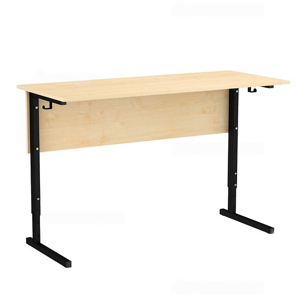 Стол ученический 110РВ, регулируемый, 2-местный на прямоугольной трубе (м/к Коричневый, Серый, Черный), гр.2-4 - Вид 4