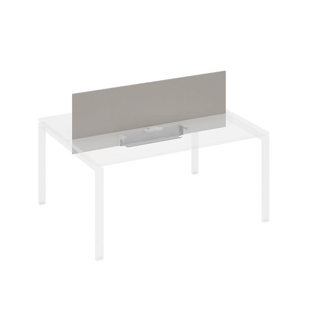 Экран настольный фронтальный для стола 160 с двумя кабель-каналами A4 А4 Б 848 БП мокко премиум / металлокаркас антрацит - Вид 1