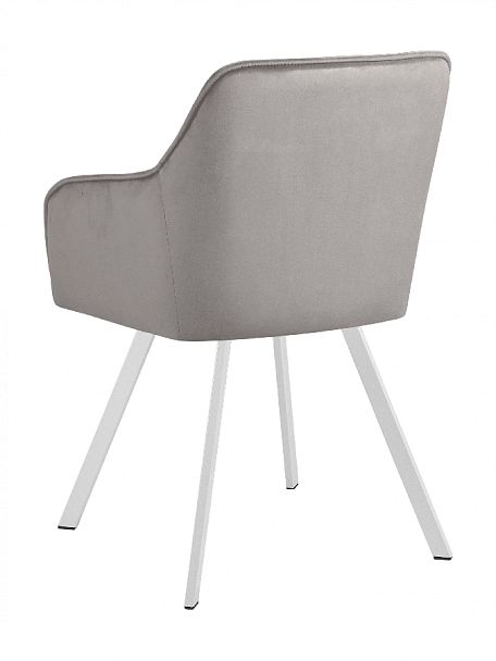 Кресло поворотное Мони, Confetti silver/белый - Вид 6