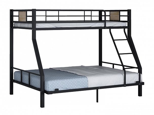 Двухъярусная кровать "Гранада-1 140" черный - Вид 2