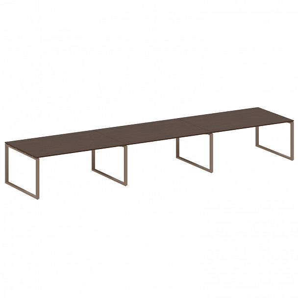 Стол для переговоров "Metal System" БО.ПРГ-3.5 венге/мокко - Вид 1