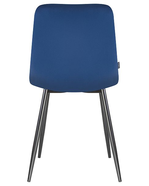 Стул обеденный DOBRIN ALEX (черные матовые ножки, темно-синий велюр (V108-67)) - Вид 5