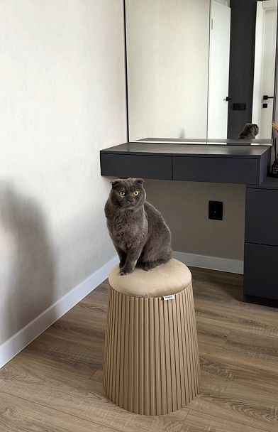 Пуф SHT-B23 капучино/ванильный крем - Вид 5