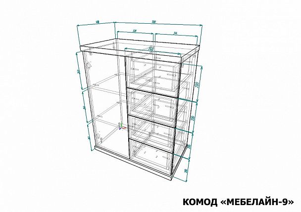Комод Мебелайн-9 - Вид 2