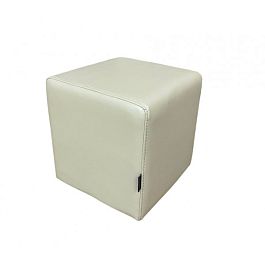 (lor-p-bek) Пуф Лори квадратный размер: 40 х 40 см, высота 45 см, бежевый Ecotex 3014 - Фото предпросмотра