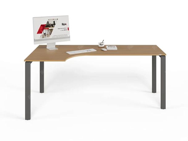 ЛАЙТ / LIGHT RLG016-16x9L Угловой стол 180x90x75 Бук - Вид 3