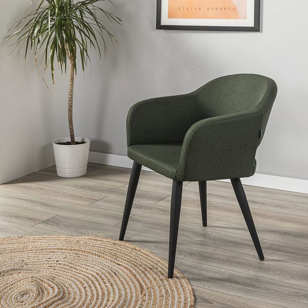 Кресло Oscar тёмно-зеленый/черный - Вид 10