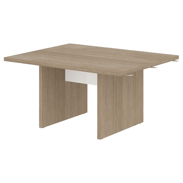 Стол переговорный 1500 составной СП-064-25-20 Дуб Натуральный/Белый глянец 1500х1200х750 KANON - Вид 1