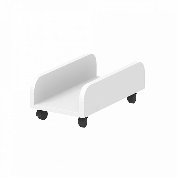 Подставка под системный блок "Армейская мебель" ПК-АРМ-ПСБ24Х45-В1-1068 белый шагрень;белый - Вид 1