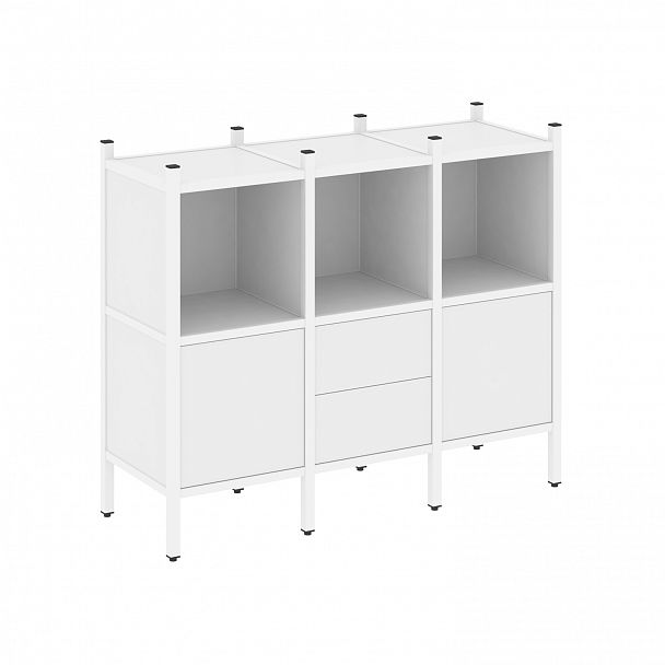 Стеллаж "Loft" VR.L-07 белый бриллиант/белый - Вид 1