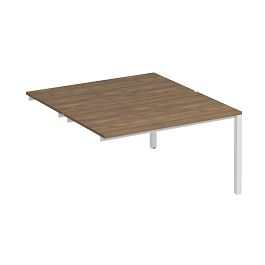 Секция стола рабочей станции на металлокаркасе КФ (2х140) Комфорт КФ К.Б1 1145-1 ШТ дуб шамони темный / белый - Фото предпросмотра