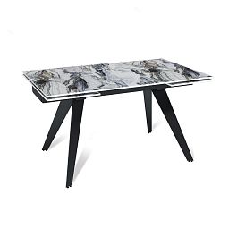 Стол раскладной Rhein (140+40+40), керамика глянцевая Cold Jade - Фото предпросмотра