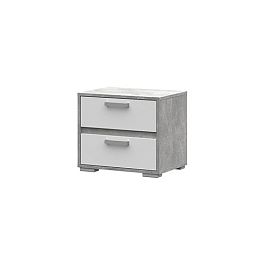 Денвер ТБ-01 Тумба Прикроватная (500 х448х354) ателье светлый/белый - Фото предпросмотра