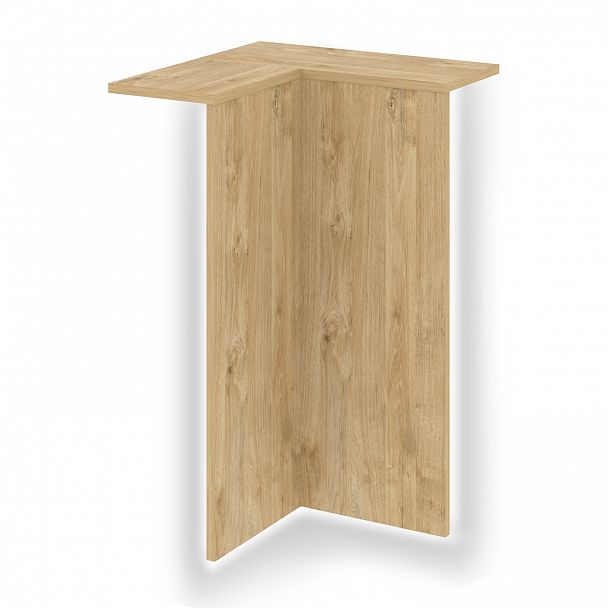 Колонна угловая внутренняя с подсветкой "Onix" О.R-KU.VNU.S тиквуд светлый - Вид 2