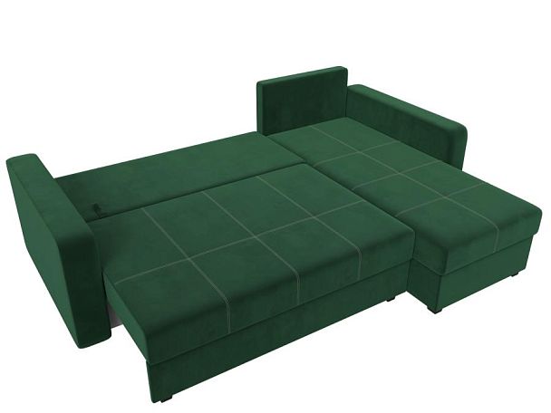 Диван угловой Ливерпуль Лайт правый угол Велюр зеленый - Вид 8
