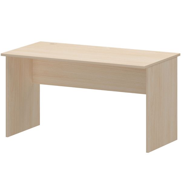 Стол с кабель каналом слева ясень шимо А-003.К.ЛВ Бук 1400x730x760 Арго - Вид 1