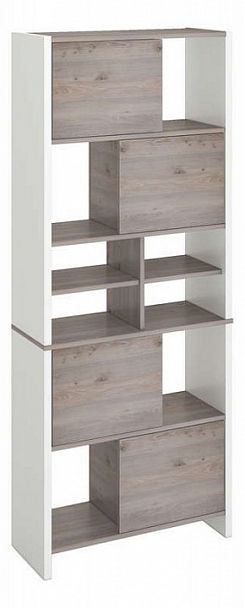Стеллаж комбинированный Нельсон Lite СТЛ-ЗВХ БЕН Белый/Нельсон - Вид 1