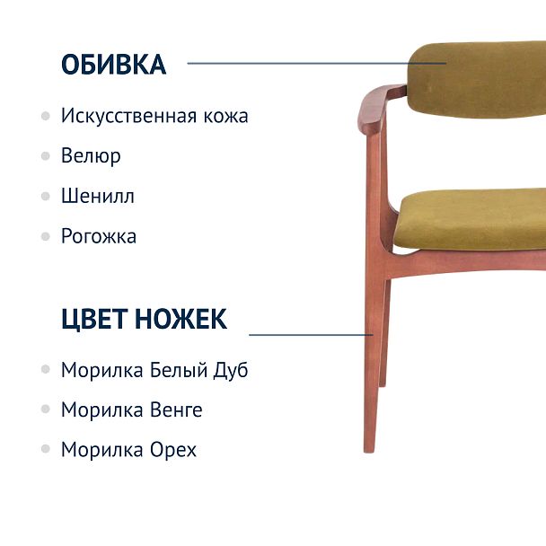 Полукресло Gavi, велюр - Вид 7