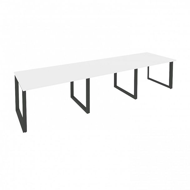 Стол переговорный "Onix" O.MO-PRG-3.2 белый/антрацит - Вид 1