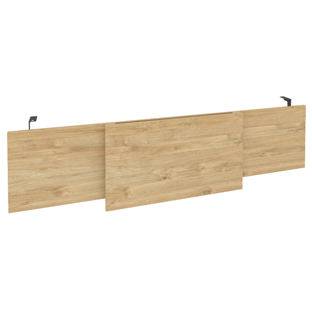 Onix Direct Царга стола руководителя O.M-CSR-6 Тиквуд светлый/Антрацит металл 1740*450*54 - Вид 1