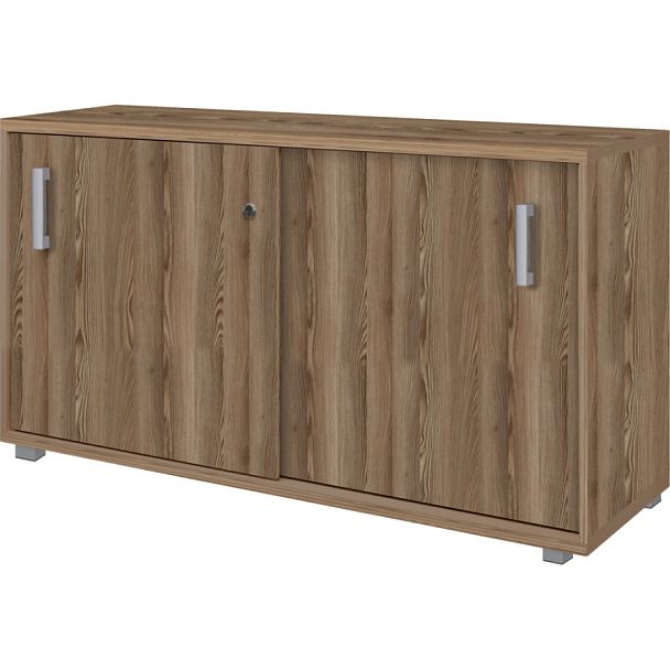 Тумба-купе НТМ-15.7 Дуб сафари 1496x442x750 Аргентум - Вид 1