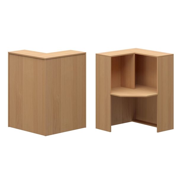 Стойка угловая левая А-555 Ольха 900x900x1220 Ресепшн - Вид 1