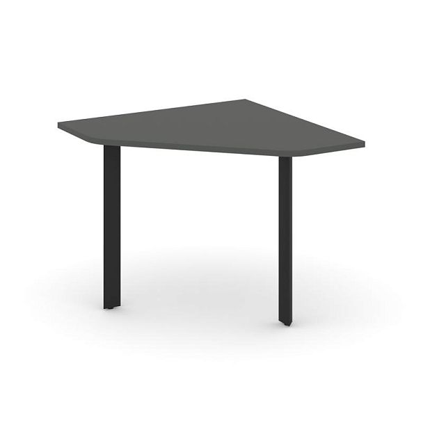 Style Project Next Угловой элемент переговорного стола SN-59.UPRG-001 Антрацит/Металл Черный 980*980*750 - Вид 1