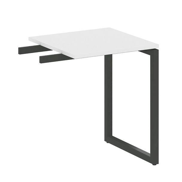 Metal System Quattro Приставной элемент на О-образном м/к 40БО.ПР-1 Белый/Антрацит металл 600*600*750 - Вид 1