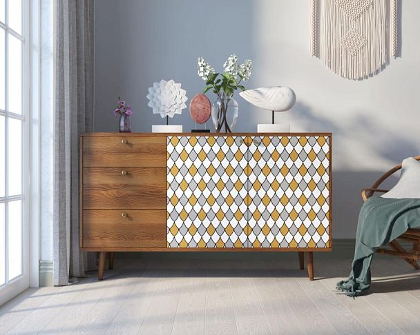 Комод Berber с двумя дверками и ящиками 22 принт арт BB05/Print_22 - Вид 4