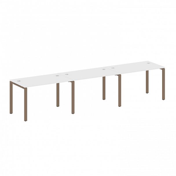 Рабочая станция "Metal System" БП.СМ-3.2 белый/мокко - Вид 1