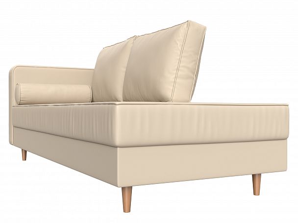 Кушетка Прайм левый (полностью экокожа бежевая) - Вид 3