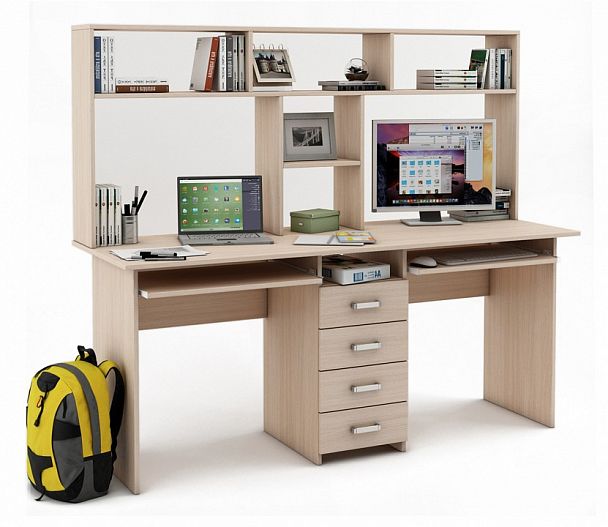 Стол компьютерный Лайт-11К СН - Вид 1