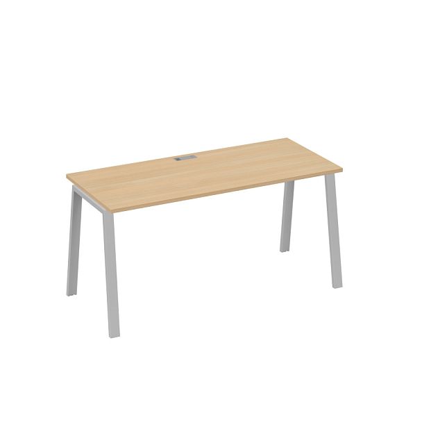 Стол письменный на металлокаркасе TRE A4 А4 Б3 015 БП натуральный дуб / металлокаркас серый - Вид 1