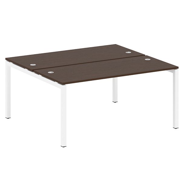 Metal System Quattro Р. ст. на П-образном м/к 50БП.РАС-СП-2.4 Венге/Белый металл 1600*1475*750 - Вид 1