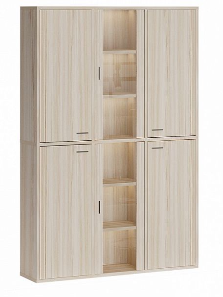 Шкаф-витрина Домино СУ(ш3в2)+4ФГ+2ФС Карамель - Вид 1