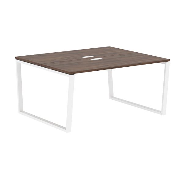 Стол 2-х местный EVWST 1513 Дуб Денвер тёмный/Белый 1560х1346х750 EDIS - Вид 1