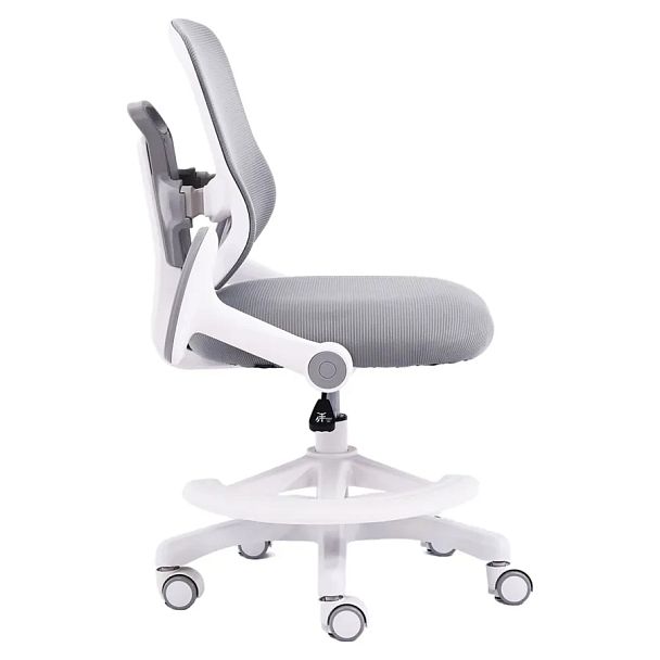 Кресло детское с подставкой для ног BRABIX KIDS "MG-215", сетка/ткань TW, серое, 533313 - Вид 6