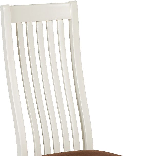 Стул деревянный с мягким сиденьем Альбен Слоновая кость/Коричневый велюр - Вид 8