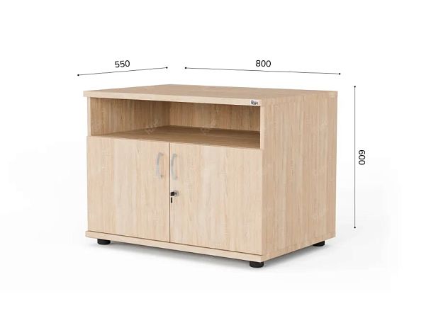 ЛАЙТ / LIGHT RLG018-80x45 Тумба под оргтехнику 80x55x60 Дуб Сонома - Вид 3