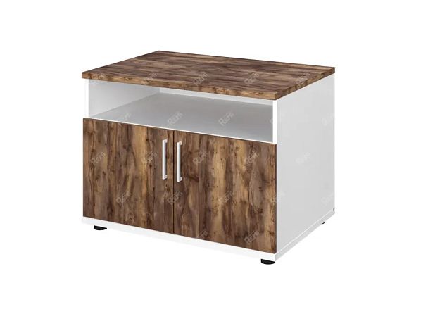 TANDEM RTD040-80G-SH Тумба под оргтехнику универсальная 800х550х600 Таксония шоколадная/Белый - Вид 1