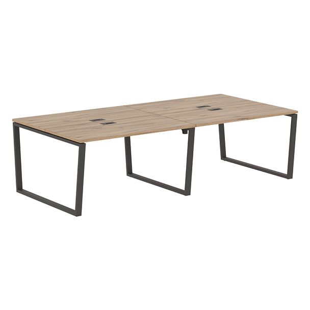 Стол 4-х местный EVWST 2713 Дуб Денвер светлый/Мокко 2726х1346х750 EDIS - Вид 1