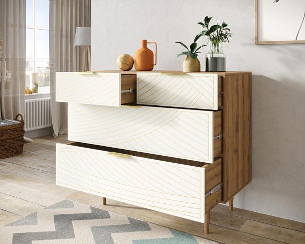 Комод с четыремя ящиками Line LN14/GR1/beige - Вид 2