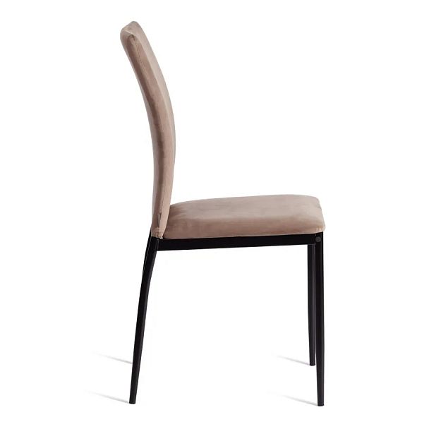 Стул Капри/Capri (мод.BC565-DC)/2 шт. в упаковке, металл, флок, Beige (бежевый) HLR8 / черный - Вид 2