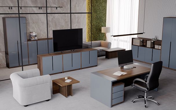 Стол письменный Artwood 200x90x75 орех дижон - Вид 3