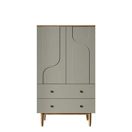 Комод с двумя дверками и двумя ящиками Arka AR14-F2 - Фото предпросмотра