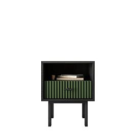 Тумбочка с нижним ящиком Emerson арт EM17/green/L - Фото предпросмотра