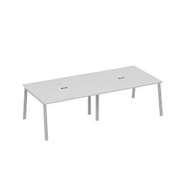 Стол 280 переговорный с металлокаркасом TRE A4 А4 Б3 132-2 БП серый / металлокаркас серый - Фото предпросмотра