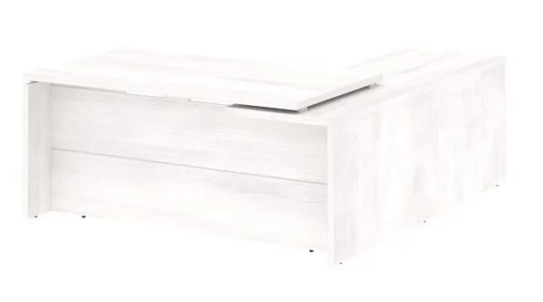 YALTA LT.C-18 (L) Стол руководителя угловой, левый Yalta кабинет руководителя  Снежная Патина - Вид 1