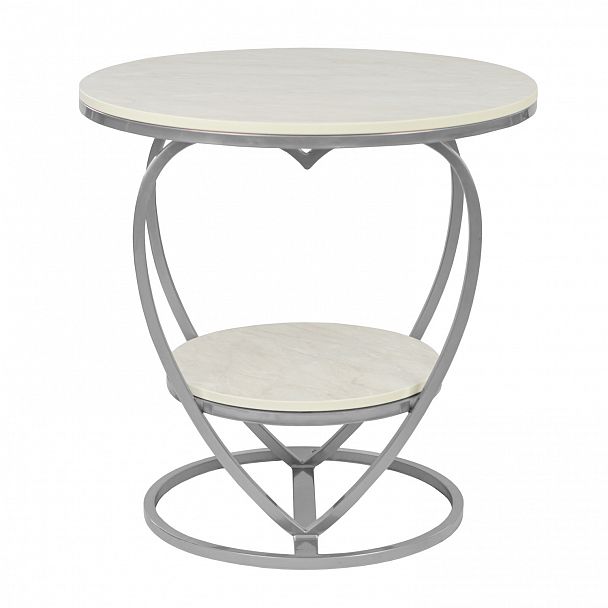 Стол Valentine, Мрамор билбао, серебро - Вид 4